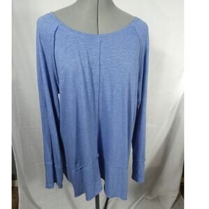 Style & Co Women's Medium Long Sleeve Distressed Tunic High Low Lightweight
